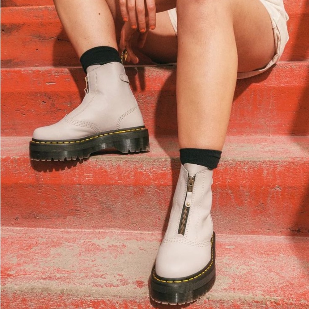 DR MARTENS Leather Jetta Booties - Picture 8 of 17